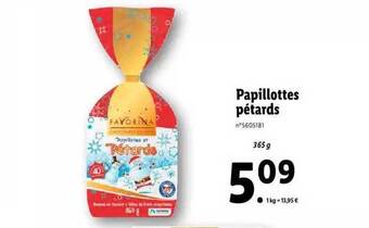 Lidl Papillotes pétards offre