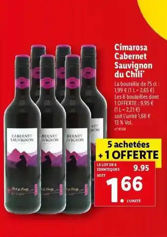 Cimarosa cabernet sauvignon du chili