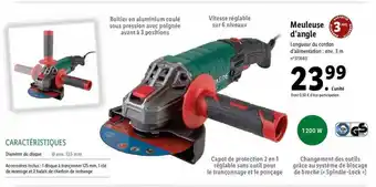 Lidl Meuleuse d'angle parkside offre