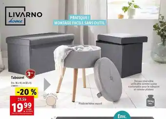 Lidl Tabouret livarno home offre