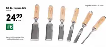Lidl Set de ciseaux à bois offre