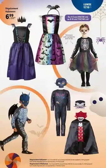 Lidl Déguisement halloween offre