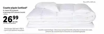 Lidl Couette piquée sanitized offre