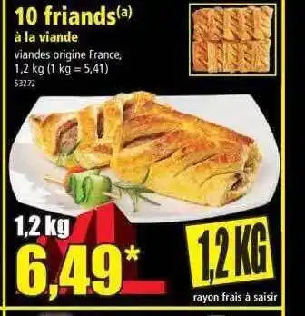10 friands à la viande