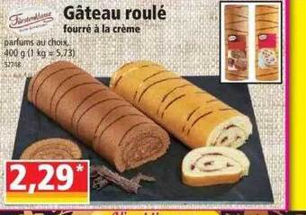Norma Gâteau roulé fourré à la crème offre