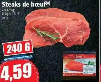 Norma Steaks de boeuf offre