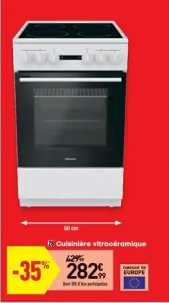 Conforama Cuisinière vitrocéramique offre