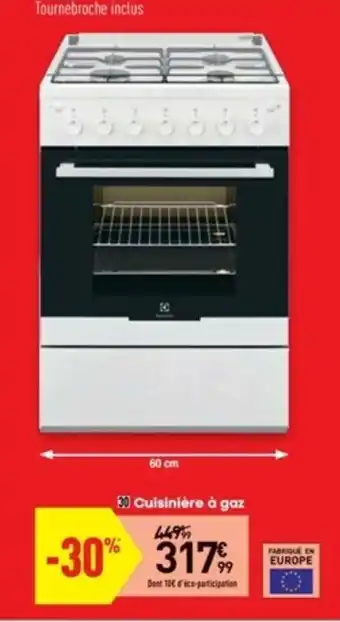 Conforama Cuisinière à gaz offre