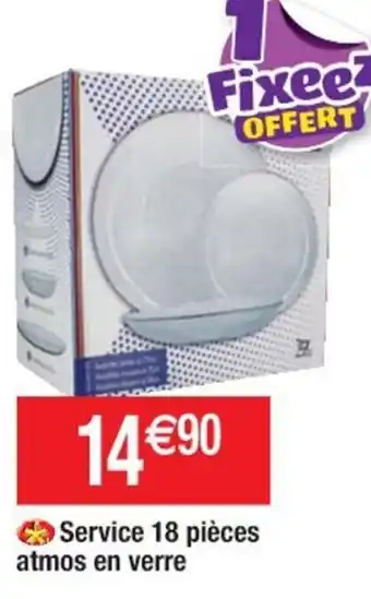 Cora x Carrefour Service 18 pièces atmos en verre offre