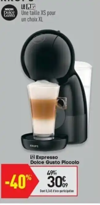Conforama Expresso Dolce Gusto Piccolo offre