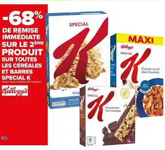 Carrefour Céréales et barres spécial k kellogg's offre