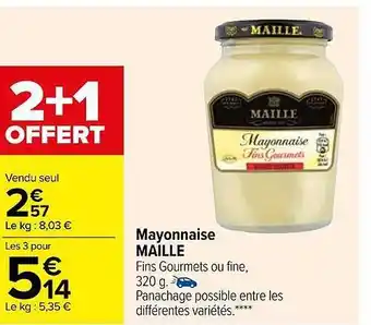 Carrefour Mayonnaise maille offre