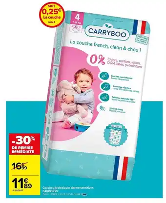 Couches écologiques dermo sensitives carryboo