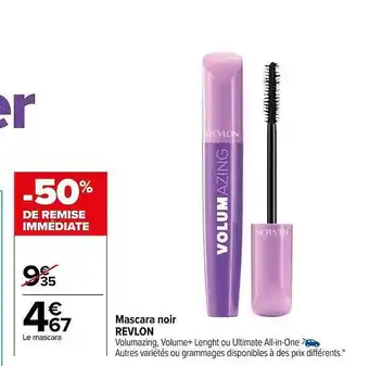 Carrefour Mascara noir revlon offre