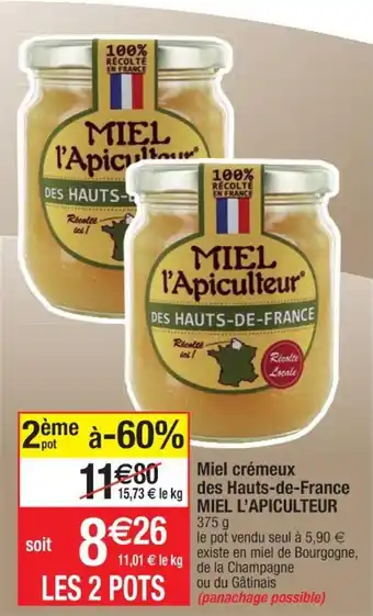 Miel crémeux des hauts-de-france MIEL L'APICULTEUR