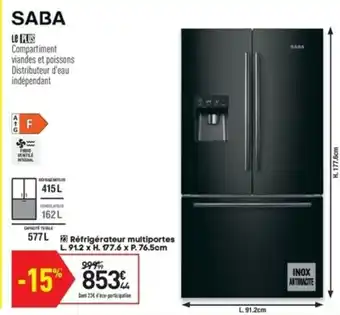 Conforama Réfrigérateur multiportes offre
