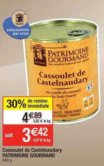Cassoulet de castelnaudary PATRIMOINE GOURMAND