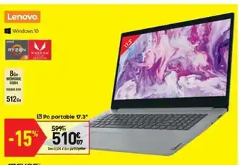 Conforama Pc portable 17.3 offre