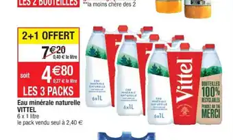 Cora x Carrefour Eau Minérale Naturelle Vittel offre