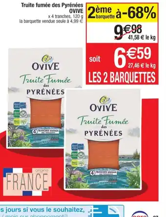 Truite Fumée des Pyrénees Ovive