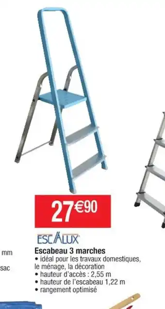 Cora x Carrefour Escabeau 3 Marches offre