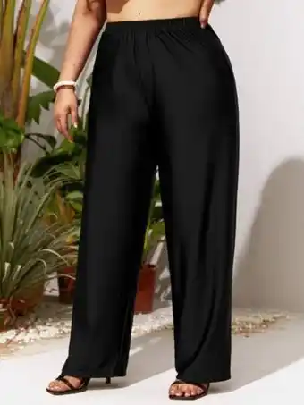 Bas de bikini unicolore taille élastique