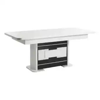 BUT Modern living table l.180 + 1 allonge bellariva laqué blanc offre