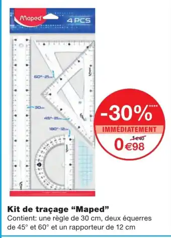 Monoprix Kit de traçage "Maped" offre