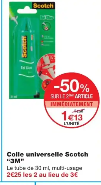 Monoprix Colle universe Scotch offre