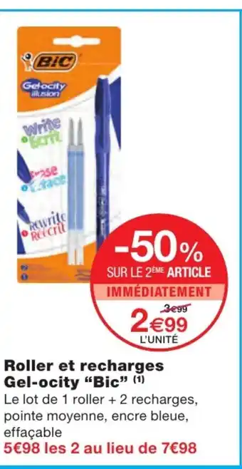 Monoprix Roller et recharges Gel-ocity offre
