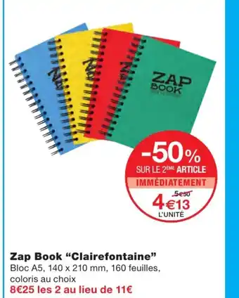 Monoprix Zap Book offre