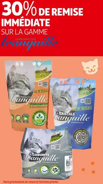 Auchan Tranquille bon plan sur la gamme tranquille offre