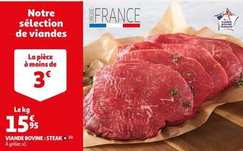 Auchan Viande bovine : steak offre