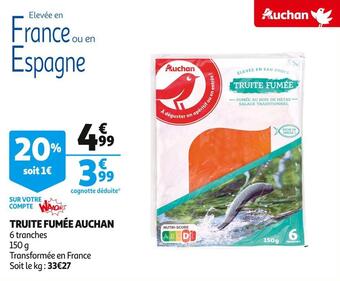 Auchan Auchan truite fumée offre