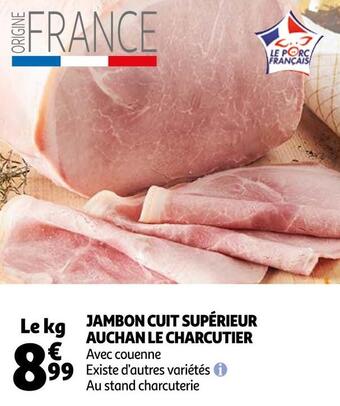 Auchan Jambon cuit supérieur auchan le charcutier offre