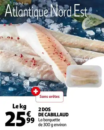 Auchan 2 dos de cabillaud offre
