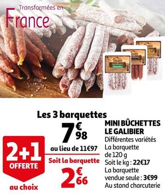Auchan Le galibier mini bûchettes offre