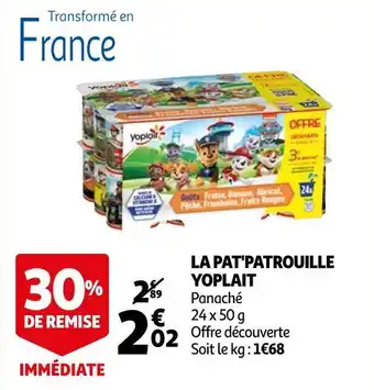 Auchan Yoplait la pat'patrouille offre