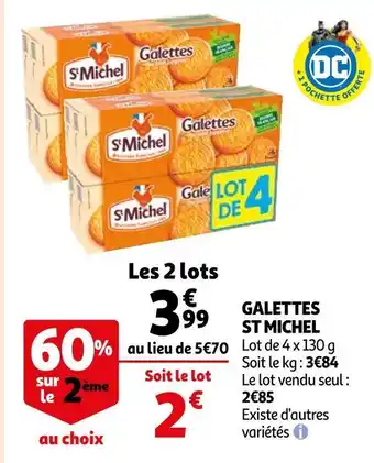 Auchan St michel galettes offre
