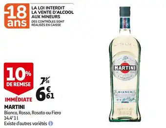 Auchan Martini martini offre