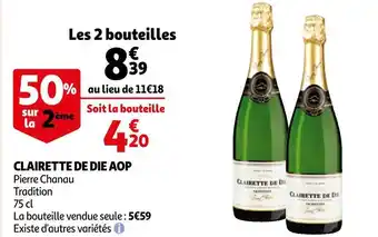 Auchan Pierre chanau clairette de die aop offre