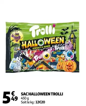 Auchan Trolli sac halloween trolli offre