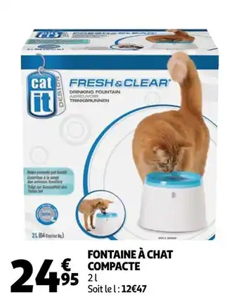 Auchan Fontaine à chat compacte offre