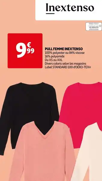 Auchan In extenso pull femme offre