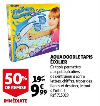 Auchan Aqua doodle tapis écolier offre
