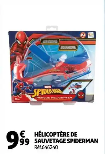 Auchan Hélicoptère de sauvetage spiderman offre