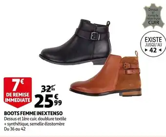 Auchan In extenso boots femme offre