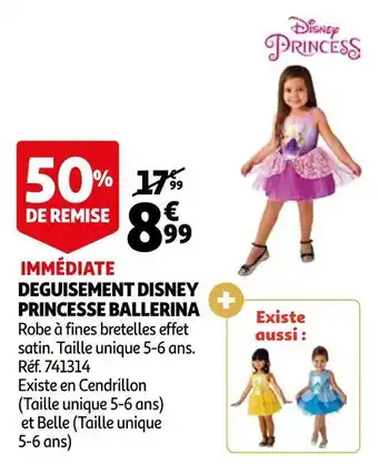 Auchan Disney deguisement princesse ballerina offre