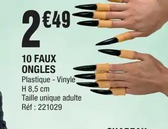 10 faux ongles
