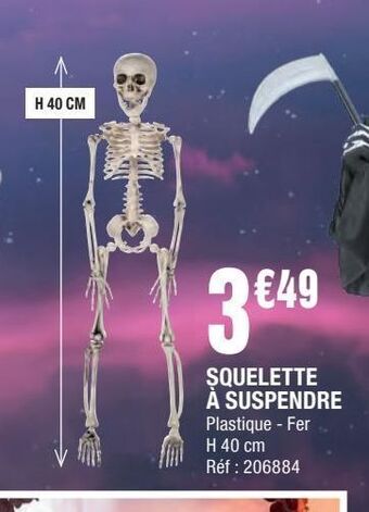 Squelette a suspendre